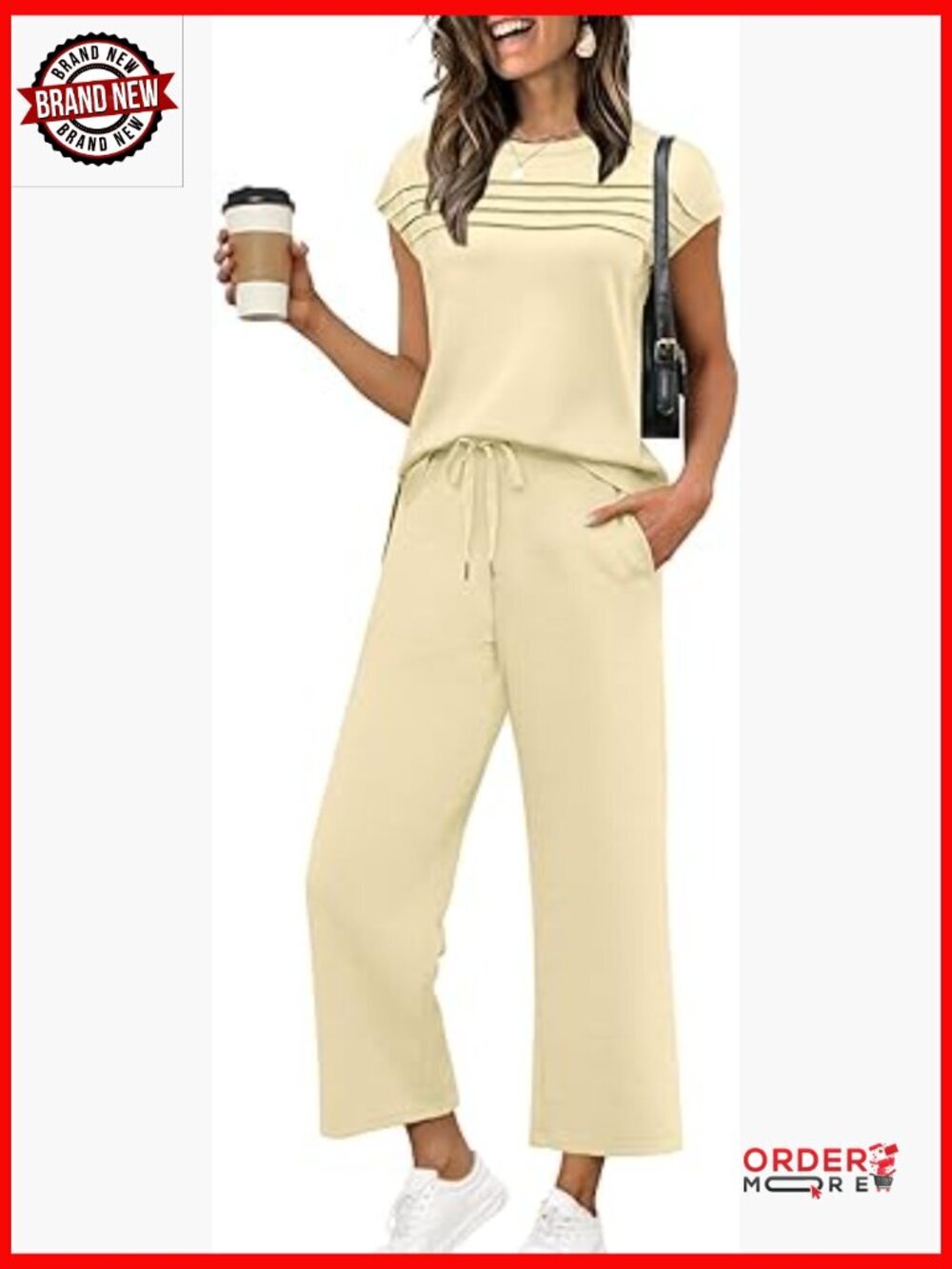 Two Piece Sets for Women Cap Sleeve Lounge Matching Sets Wide Leg Pants S-3XL